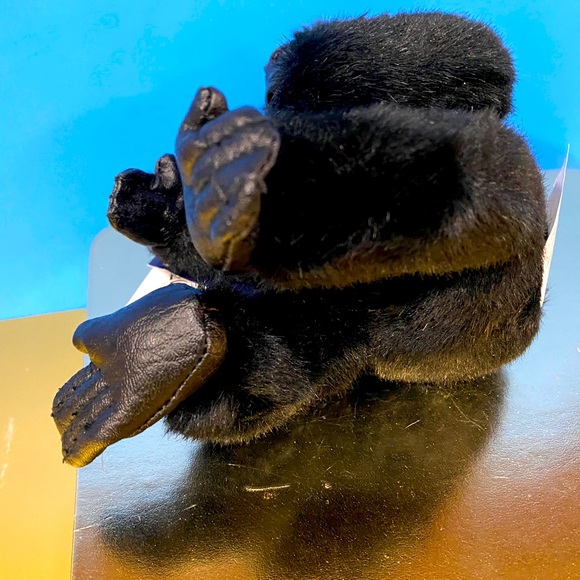 DISNEY STORE NWT VINTAGE 1990s MIGHTY JOE YOUNG BLACK GORILLA BEAN BAG PLUSH - Picture 9 of 9